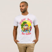 T-shirt Père Noël de plage pour hommes et femmes (Devant entier)