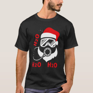 T-shirt Père Noël de plongée H2o H2o H2o Noël de plongée