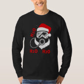 T-shirt Père Noël de plongée H2o H2o H2o Noël de plongée (Devant)