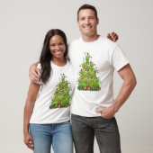 T-shirt Père Noël d'éclairage des arbres de Noël (Unisexe)