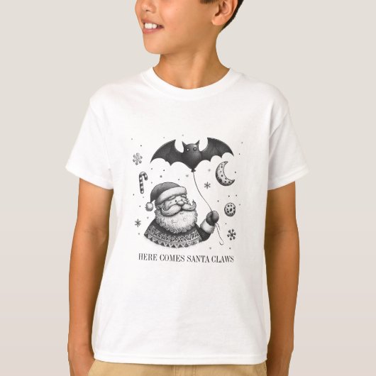 T-shirt Père Noël des griffes (Devant)