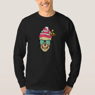 T-shirt Père Noël d'Halloween Crâne Noël Costume d'Hallowe