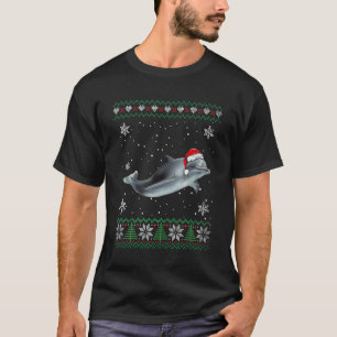 T-shirt Père Noël Dolphin Ugly Sweater Animaux Pajam de No