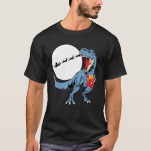 T-shirt Père Noël drôle de Noël Dinosaure T Rex Pa
