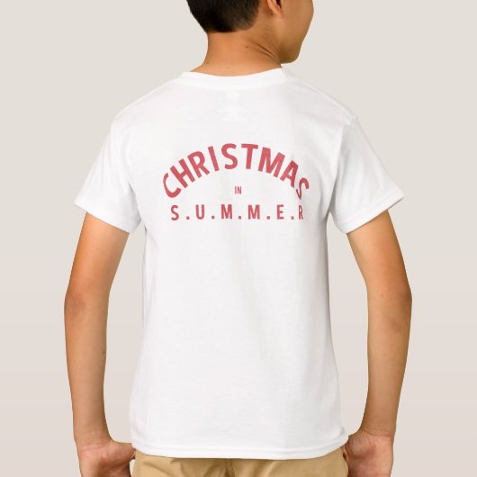 T-shirt Père Noël Drôle En Été Noël En Juillet (Dos)