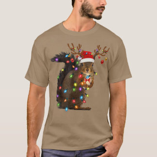 T-shirt Père Noël écureuil de Noël Light Pyjama Correspond