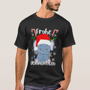 T-shirt Père Noël Elephant Kid Elephant Christmas Ape Père