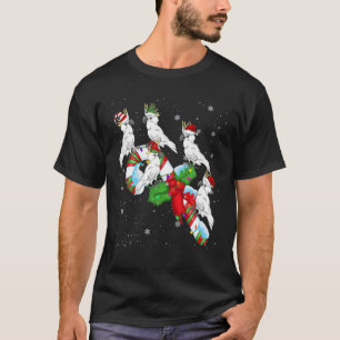 T-shirt père Noël ELF Cockatoo Sur Candy Christmas Light