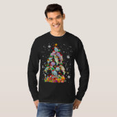 T-shirt Père Noël ELF Manatee Noël Arbre de Noël Lumières  (Devant entier)