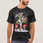 T-shirt Père Noël ELF Reindeer Cockapoo Sur L'Arbre De Noë (Devant)