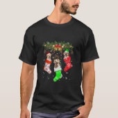 T-shirt Père Noël ELF Reindeer Labrador Retriever À Noël (Devant)