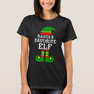 T-shirt père Noël elfe préféré