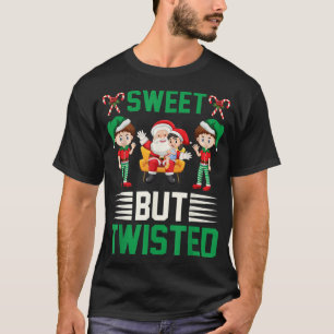 T-shirt Père Noël Elves Sweet Mais Twisted Sucre de canne