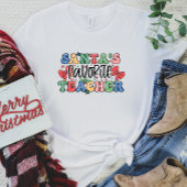 T-shirt Père Noël Enseignant favori
