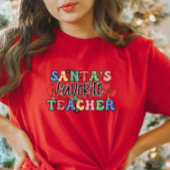 T-shirt Père Noël Enseignant favori