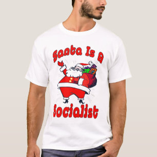 T-shirt Père Noël est socialiste