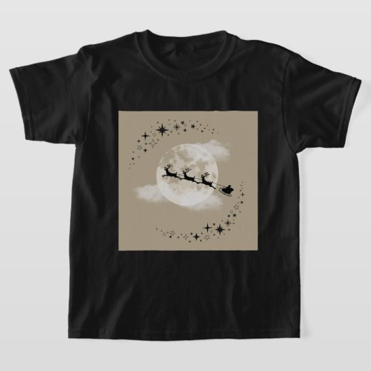 T-shirt Père Noël et la lune (Poser)