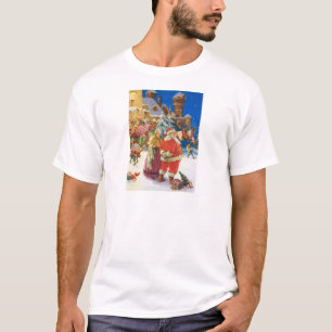 T-SHIRT PÈRE NOËL ET MRS.CLAUS À LEUR CHÂTEAU DE PÔLE