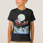 T-shirt Père Noël et Reindeer Christmas Magic Night Tee (Devant)