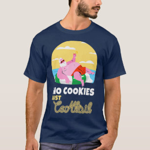 T-shirt Père Noël Été Noël En Juillet Noël Cocktail Beach