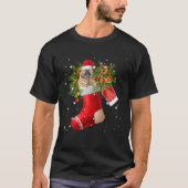 T-shirt Père Noël Eurasier en pyjama de Noël (Devant)
