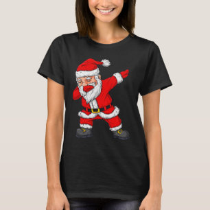 T-shirt Père Noël faisant le dab Noël Garçons Filles Enfan