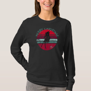 T-shirt Père Noël Fait Un Sac À Dos Des Vacances Amusantes