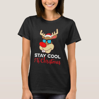 T-shirt Père Noël famille de rennes au nez rouge Pyjama No