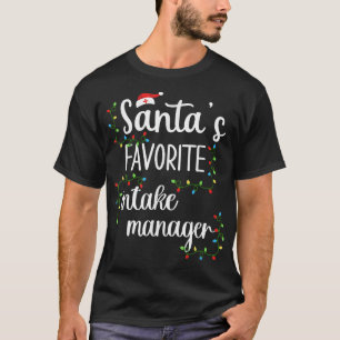T-shirt Père Noël Fav Intake Manager Funny Christmas Tee f