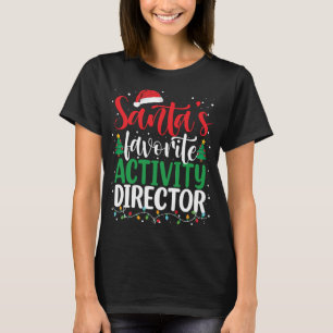 T-shirt Père Noël Favori Activité Directeur Noël Père Noël