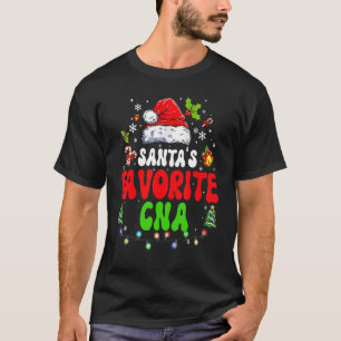 T-shirt Père Noël Favori CNA Santa Hat Lights Super Chris