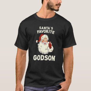 T-shirt Père Noël Favori Godson Santa Claus Noël Noël Noël