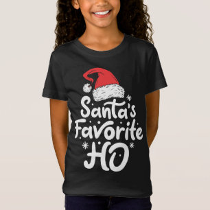 T-Shirt Père Noël Favori Ho Drôle Noël Femmes Noël Noël No