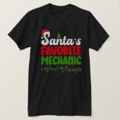 T-shirt Père Noël Favori Mécanique de Noël Thème (Design devant)