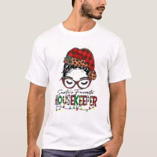 T-shirt Père Noël Favori Ménagère Noël Buffalo Pla