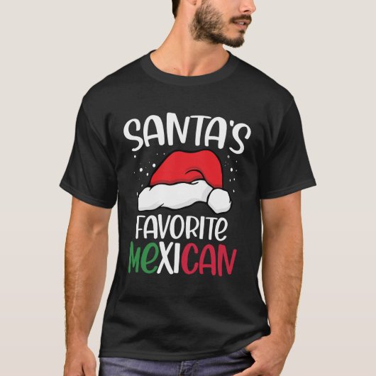 T-shirt Père Noël Favori mexicain (Devant)