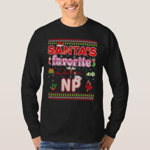 T-shirt Père Noël Favori Np Nurse Noël Santa Hat Swea