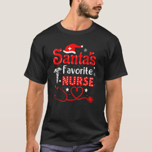 T-shirt Père Noël Favori Nurse Xmas Light Nurse Xmas Pajam