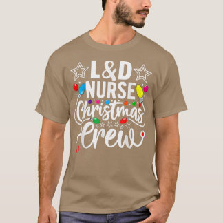 T-shirt Père Noël Favori Nurse Xmas Lumière Santa Chapeau 