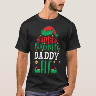T-shirt Père Noël Favori papa Elf Noël Correspondance