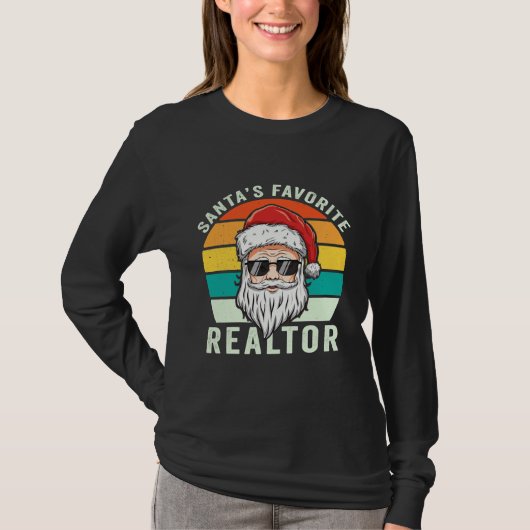 T-shirt père Noël Favori Realtor Real Estate Agent (Devant)