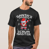 T-shirt père Noël Favori Scrum Master Noël (Devant)