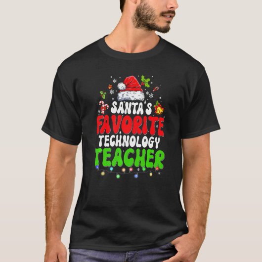 T-shirt Père Noël Favori Technology Teacher Group Matching (Devant)