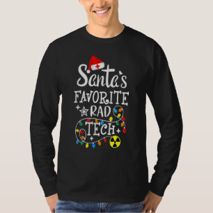 T-shirt Père Noël Favoris Rad Tech Radiologie Radiologique