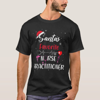 T-shirt Père Noël Favorite Nurse Praticien Noël