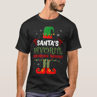 T-shirt Père Noël Favorite Recreation Therapy Elf Christma