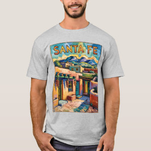 T-shirt Père Noël Fe Adobe Homes Van Gogh Starry Style Nui