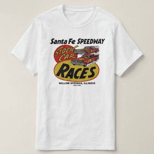 T-shirt Père Noël Fe Speedway, Willow Springs, IL 1953-199 (Design devant)