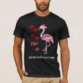 T-shirt Père Noël Flamant rose Floatie Funny Noël Juillet (Devant)