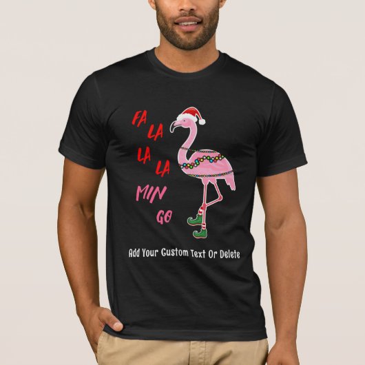 T-shirt Père Noël Flamant rose Floatie Funny Noël Juillet (Devant)